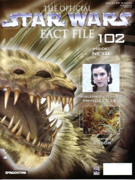 OFFICIAL STAR WARS FACT FILE | THE magazine side cover Issue 102  