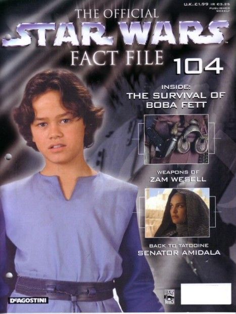 OFFICIAL STAR WARS FACT FILE | THE magazine side cover Issue 104  