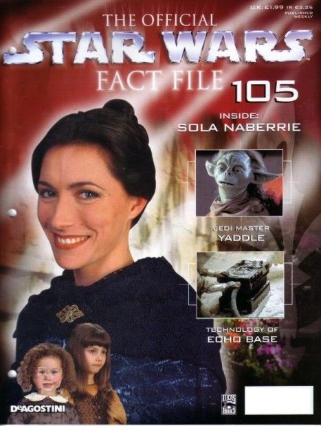 OFFICIAL STAR WARS FACT FILE | THE magazine side cover Issue 105  