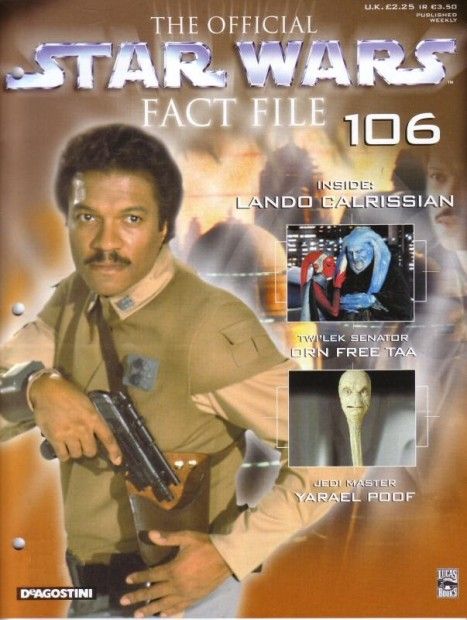 OFFICIAL STAR WARS FACT FILE | THE magazine side cover Issue 106  