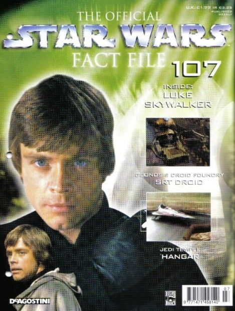 OFFICIAL STAR WARS FACT FILE | THE magazine side cover Issue 107  