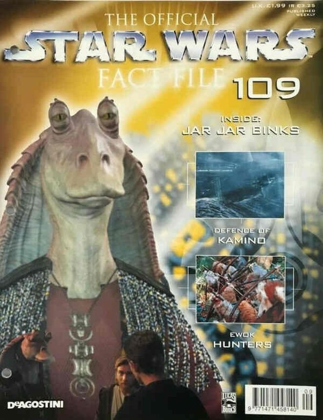 OFFICIAL STAR WARS FACT FILE | THE magazine side cover Issue 109  