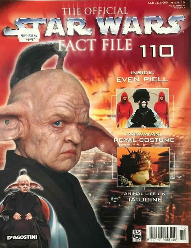 OFFICIAL STAR WARS FACT FILE | THE magazine side cover Issue 110  