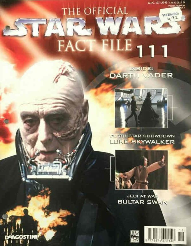 OFFICIAL STAR WARS FACT FILE | THE magazine side cover Issue 111  