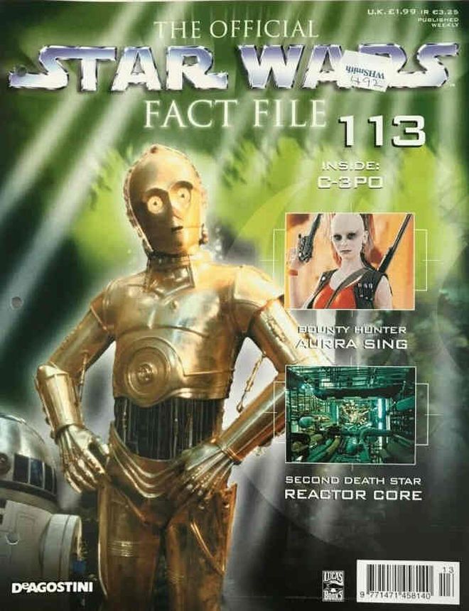 OFFICIAL STAR WARS FACT FILE | THE magazine side cover Issue 113  