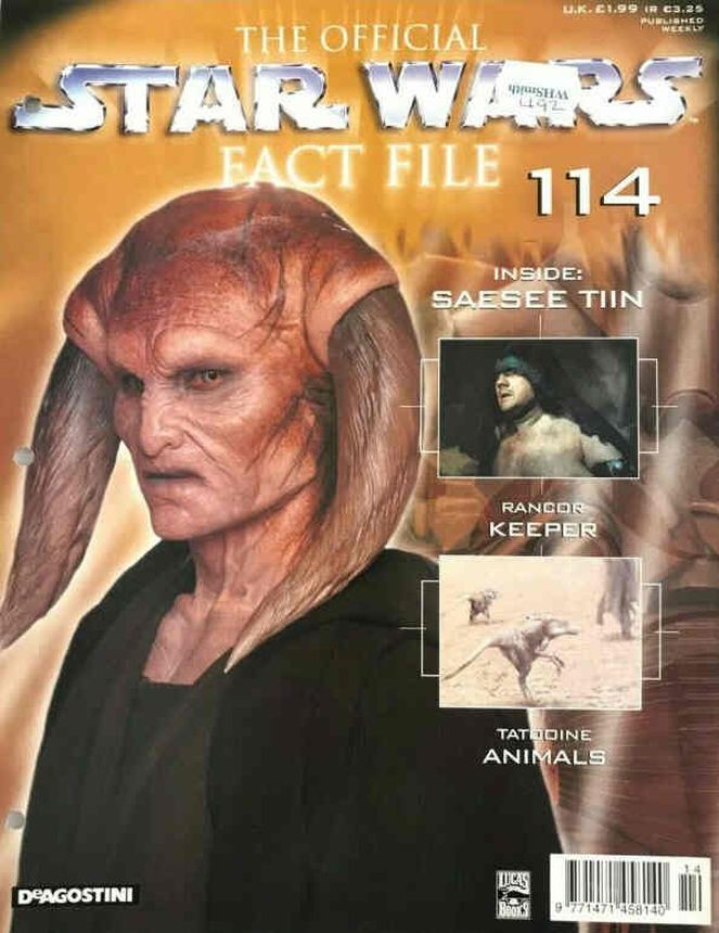 OFFICIAL STAR WARS FACT FILE | THE magazine side cover Issue 114  