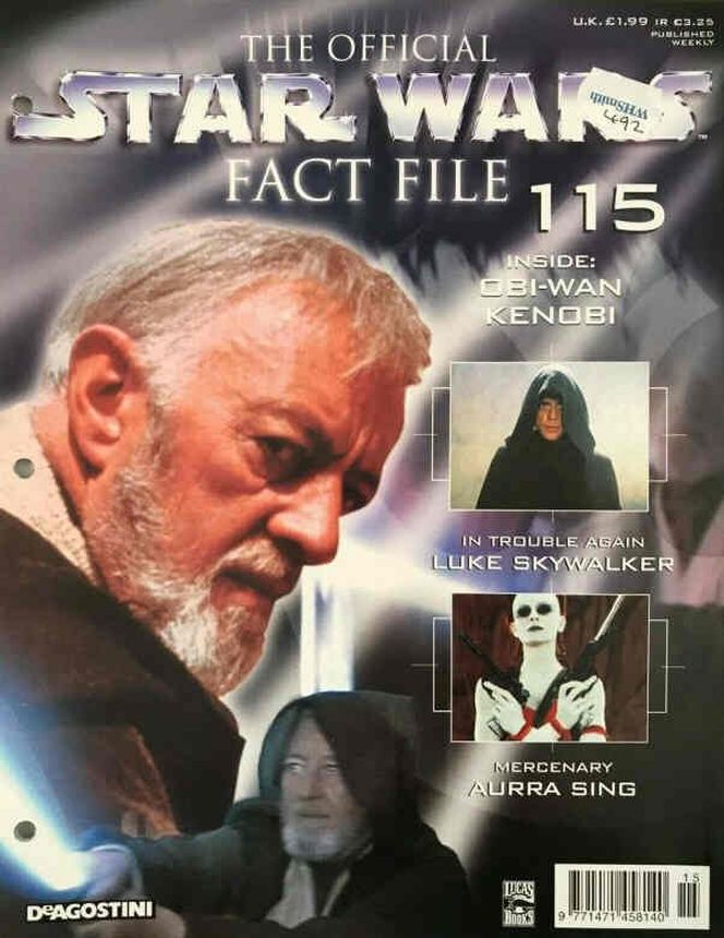 OFFICIAL STAR WARS FACT FILE | THE magazine side cover Issue 115  