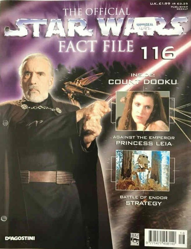 OFFICIAL STAR WARS FACT FILE | THE magazine side cover Issue 116  