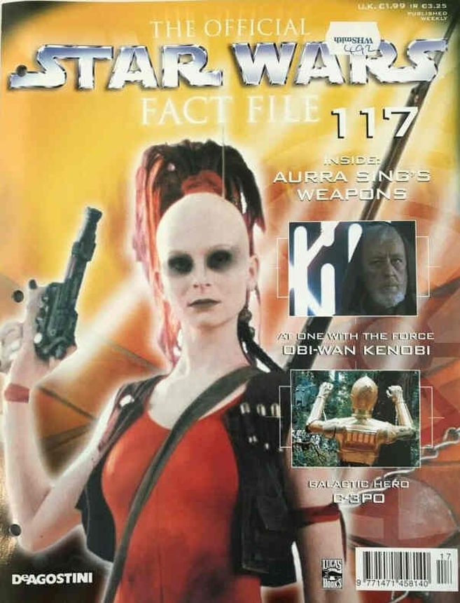OFFICIAL STAR WARS FACT FILE | THE magazine side cover Issue 117  