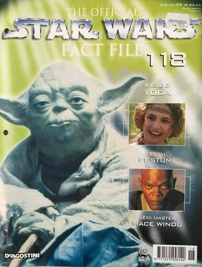 OFFICIAL STAR WARS FACT FILE | THE magazine side cover Issue 118  