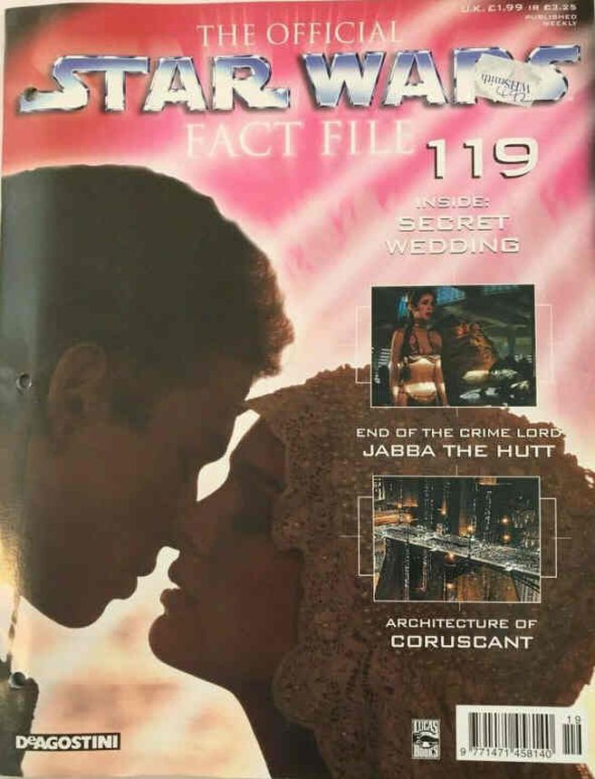 OFFICIAL STAR WARS FACT FILE | THE magazine side cover Issue 119  