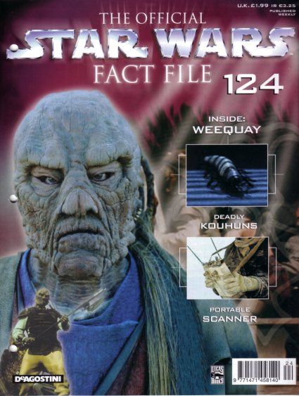 OFFICIAL STAR WARS FACT FILE | THE magazine side cover Issue 124  