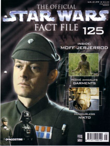 OFFICIAL STAR WARS FACT FILE | THE magazine side cover Issue 125  