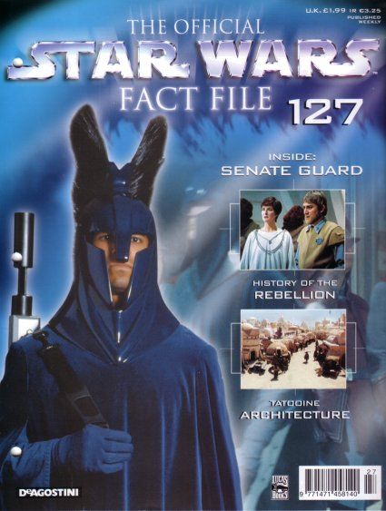 OFFICIAL STAR WARS FACT FILE | THE magazine side cover Issue 127  
