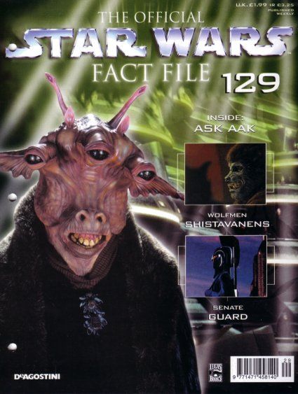OFFICIAL STAR WARS FACT FILE | THE magazine side cover Issue 129  