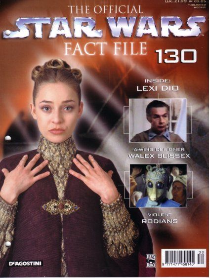 OFFICIAL STAR WARS FACT FILE | THE magazine side cover Issue 130  