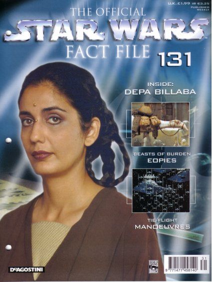 OFFICIAL STAR WARS FACT FILE | THE magazine side cover Issue 131  