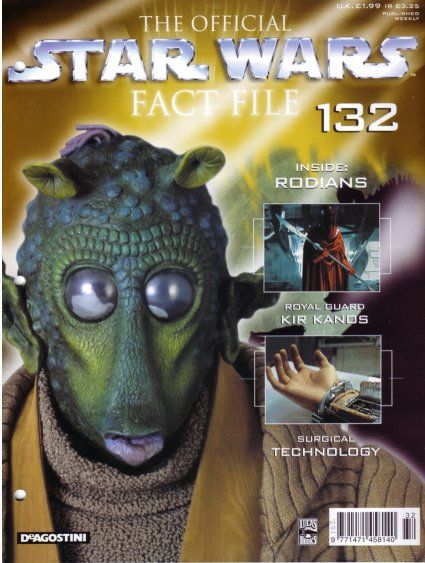 OFFICIAL STAR WARS FACT FILE | THE magazine side cover Issue 132  