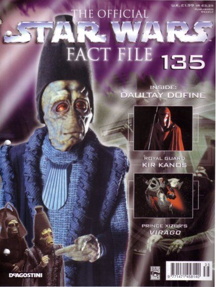 OFFICIAL STAR WARS FACT FILE | THE magazine side cover Issue 135  