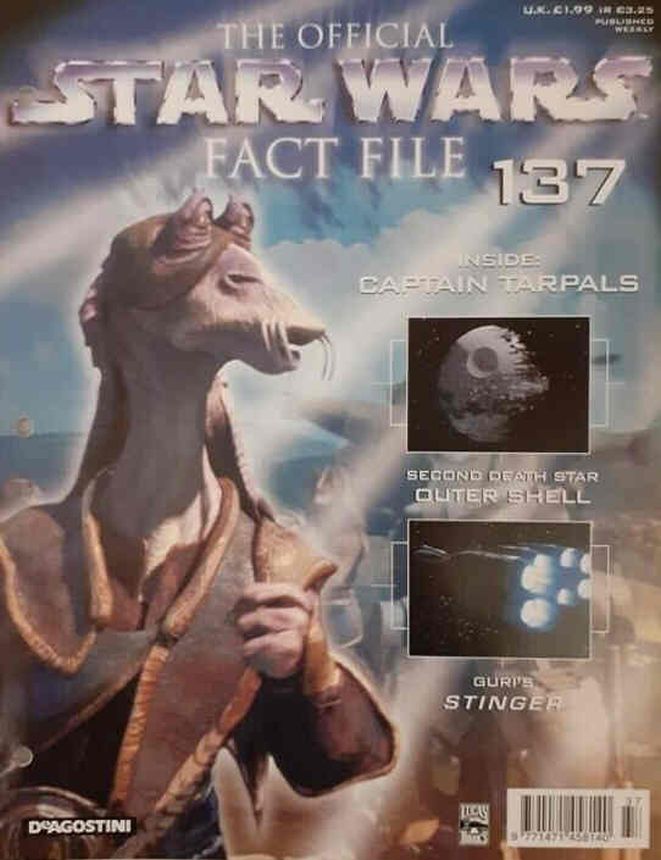 OFFICIAL STAR WARS FACT FILE | THE magazine side cover Issue 137  