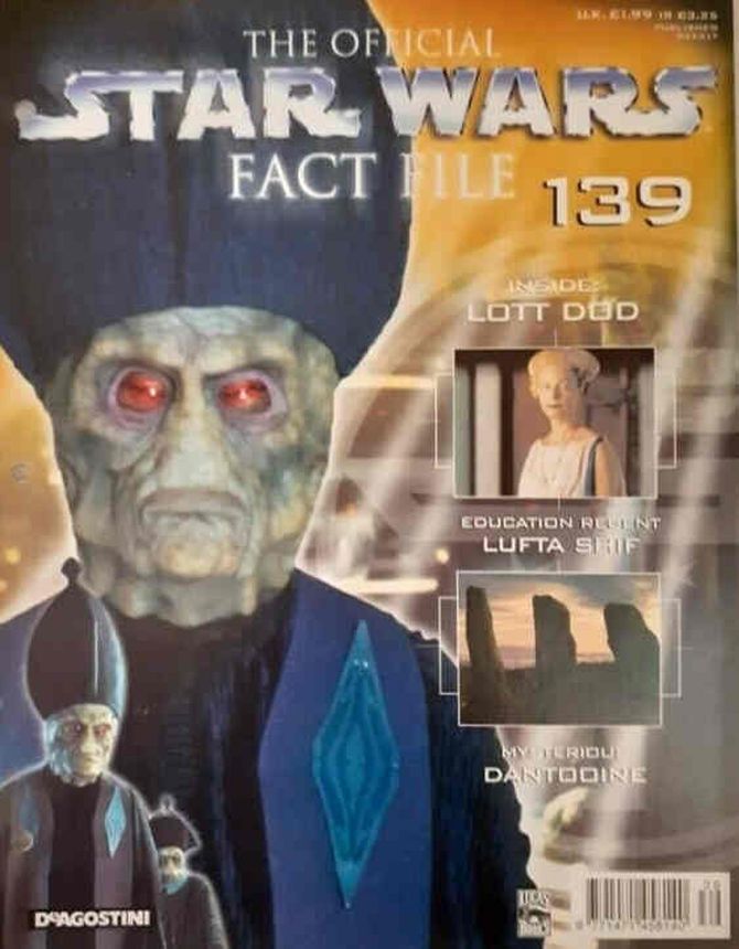 OFFICIAL STAR WARS FACT FILE | THE magazine side cover Issue 139  