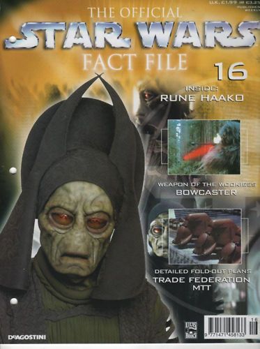 OFFICIAL STAR WARS FACT FILE | THE magazine side cover Issue 16  