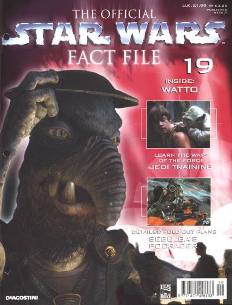 OFFICIAL STAR WARS FACT FILE | THE magazine side cover Issue 19  