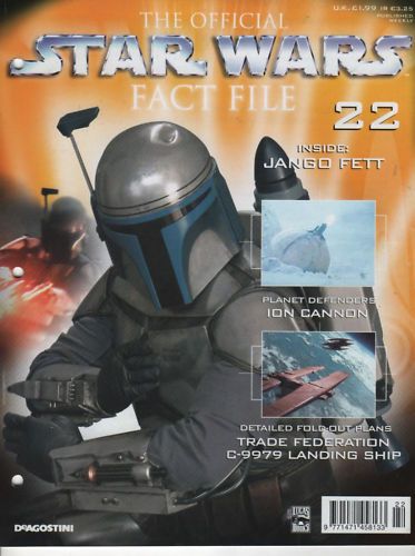 OFFICIAL STAR WARS FACT FILE | THE magazine side cover Issue 22  