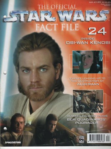 OFFICIAL STAR WARS FACT FILE | THE magazine side cover Issue 24  