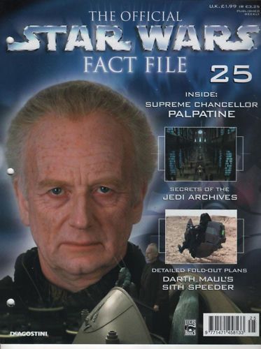 OFFICIAL STAR WARS FACT FILE | THE magazine side cover Issue 25  