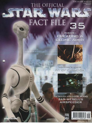 OFFICIAL STAR WARS FACT FILE | THE magazine side cover Issue 35  