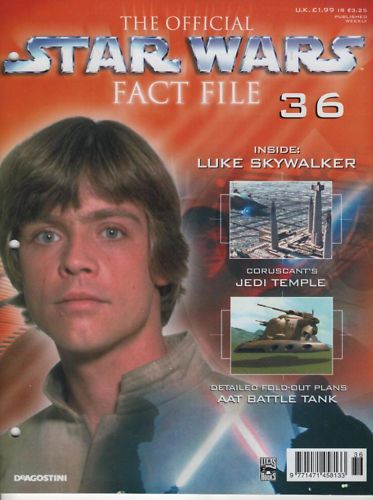 OFFICIAL STAR WARS FACT FILE | THE magazine side cover Issue 36  