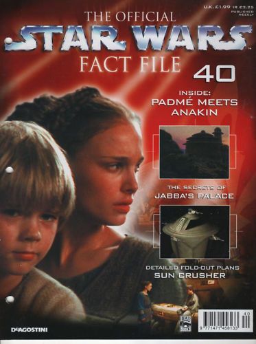 OFFICIAL STAR WARS FACT FILE | THE magazine side cover Issue 40  