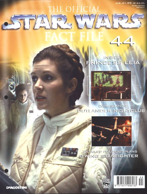 OFFICIAL STAR WARS FACT FILE | THE magazine side cover Issue 44  