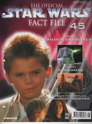 OFFICIAL STAR WARS FACT FILE | THE magazine side cover Issue 45  