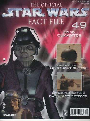 OFFICIAL STAR WARS FACT FILE | THE magazine side cover Issue 49  