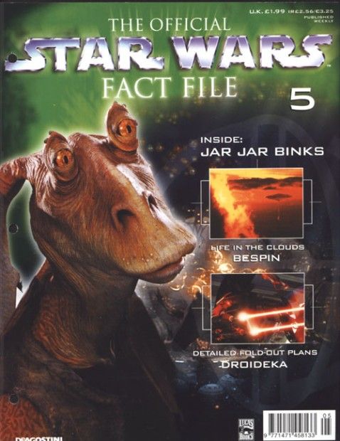 OFFICIAL STAR WARS FACT FILE | THE magazine side cover Issue 5  
