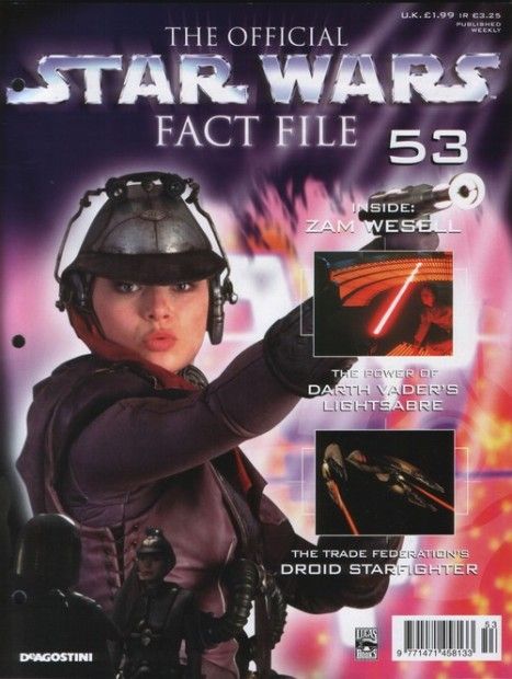 OFFICIAL STAR WARS FACT FILE | THE magazine side cover Issue 53  