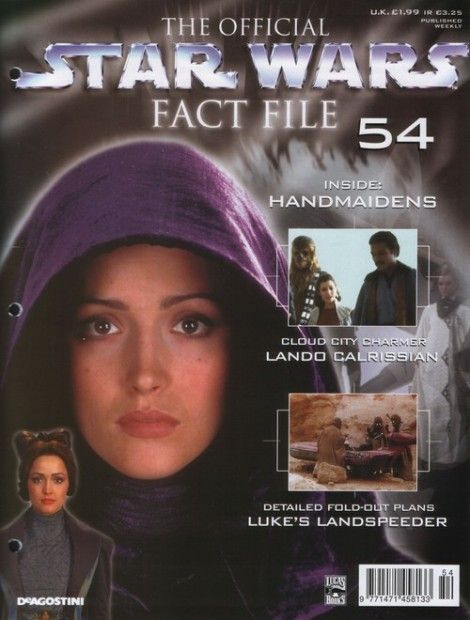 OFFICIAL STAR WARS FACT FILE | THE magazine side cover Issue 54  