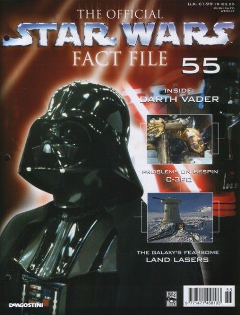 OFFICIAL STAR WARS FACT FILE | THE magazine side cover Issue 55  