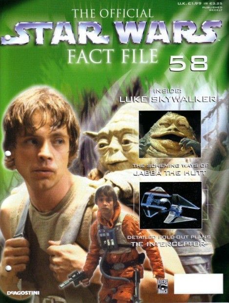 OFFICIAL STAR WARS FACT FILE | THE magazine side cover Issue 58  