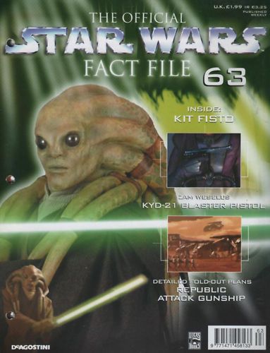 OFFICIAL STAR WARS FACT FILE | THE magazine side cover Issue 63  
