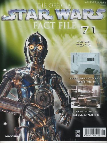 OFFICIAL STAR WARS FACT FILE | THE magazine side cover Issue 71  