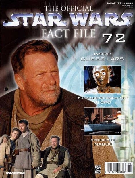 OFFICIAL STAR WARS FACT FILE | THE magazine side cover Issue 72  