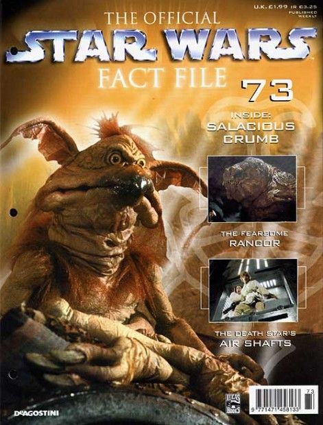 OFFICIAL STAR WARS FACT FILE | THE magazine side cover Issue 73  