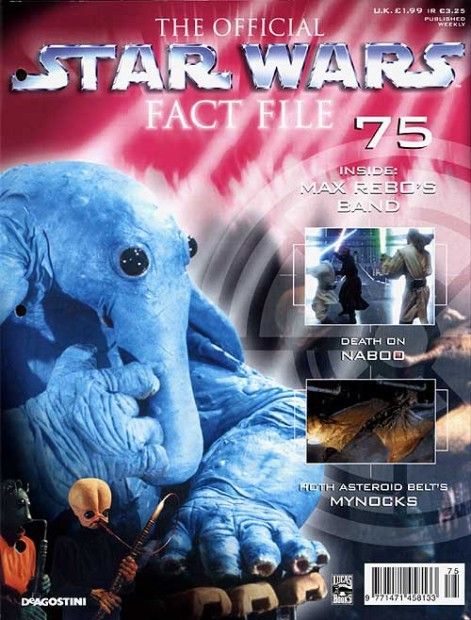 OFFICIAL STAR WARS FACT FILE | THE magazine side cover Issue 75  