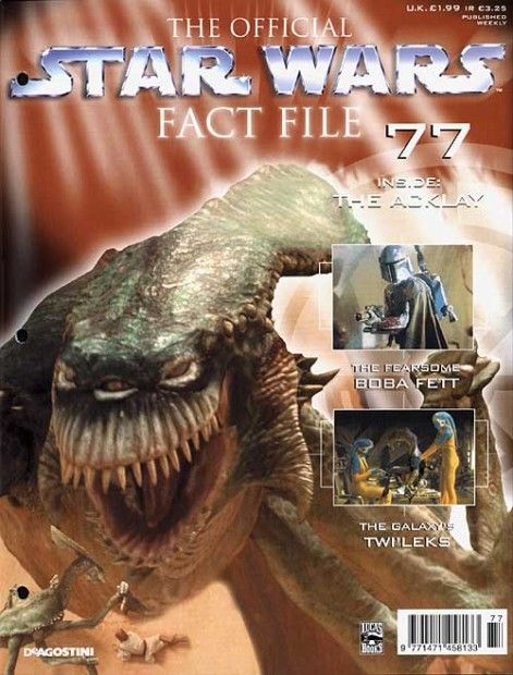 OFFICIAL STAR WARS FACT FILE | THE magazine side cover Issue 77  