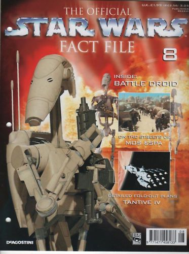 OFFICIAL STAR WARS FACT FILE | THE magazine side cover Issue 8  