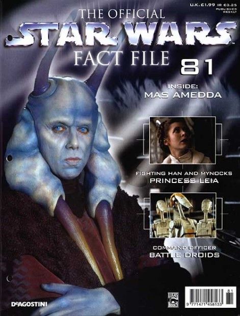 OFFICIAL STAR WARS FACT FILE | THE magazine side cover Issue 81  