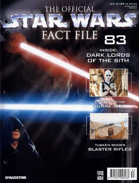 OFFICIAL STAR WARS FACT FILE | THE magazine side cover Issue 83  